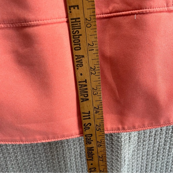 Zero Restriction S Women Coral Pink Zip Mock 1/4 Zip Jacket Thumbholes PGA Tour - Picture 10 of 10